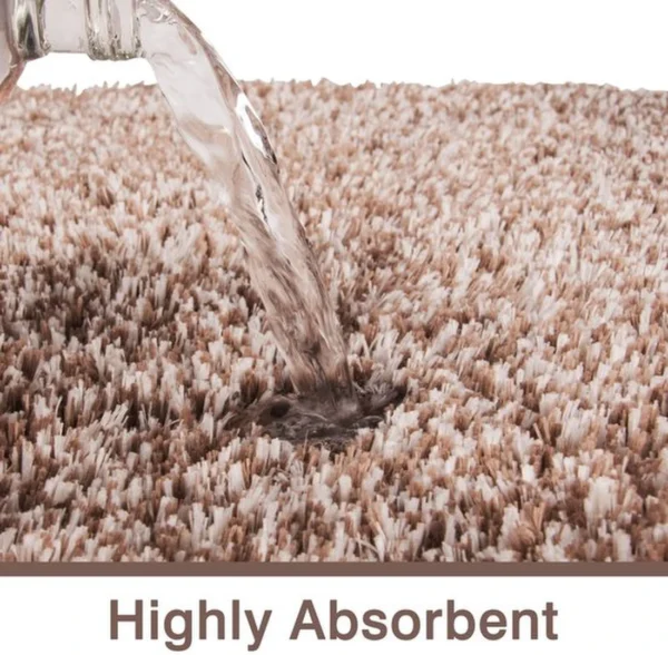 Unyqoos® Hoogpolige antislip badmat met zachte microvezels en waterabsorptie