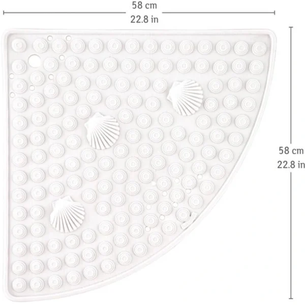P-87213237600522-20260405140945.webp Unyqoos® Antislip en schimmelbestendige hoekdouchemat voor veilig douchen