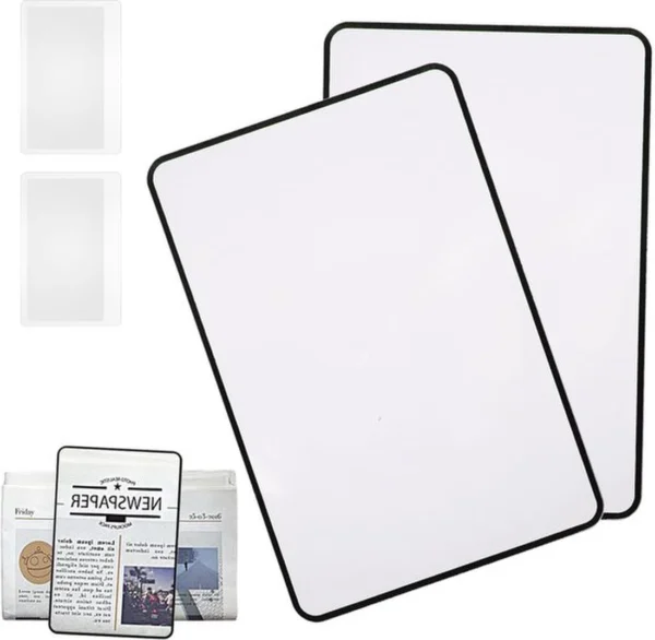 P-87213237609087-20260331100313.webp Unyqoos® Set van vier lichte leesloepen voor senioren en slechtzienden met grote lens