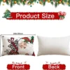 Unyqoos® Set van 4 decoratieve kerstkussenhoezen met verborgen ritssluiting 40 x 60 cm