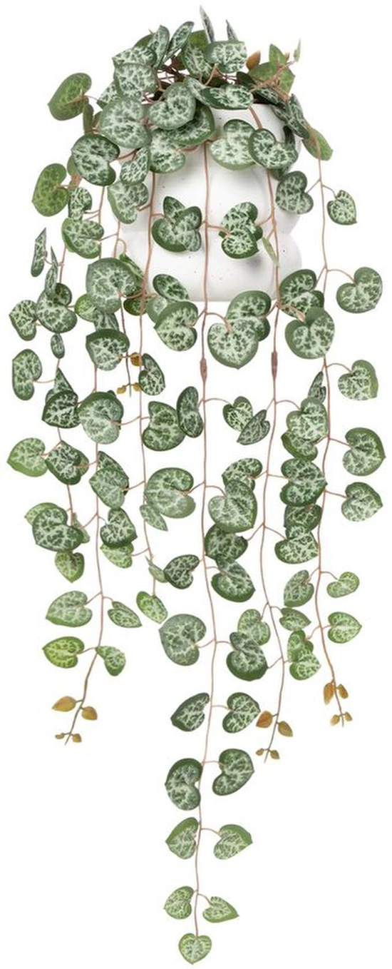 Unyqoos® Levensechte hangende kunstplant voor sfeervolle decoratie in huis en kantoor, groente, 58 cm