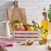 P-87213237640124-20260406100243.webp Unyqoos® Witte kunststof opbergdoos voor keuken met stapelbaar ontwerp en 2 liter inhoud