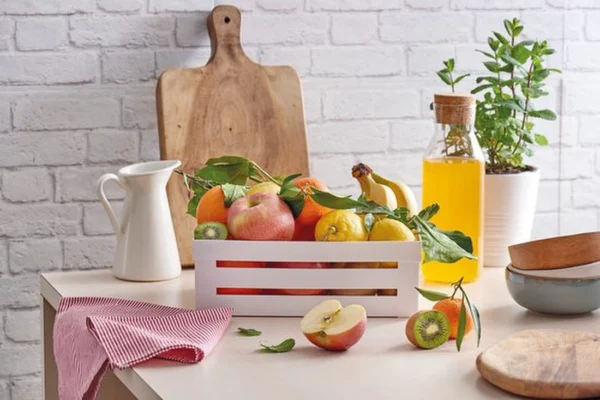 P-87213237640124-20260406100243.webp Unyqoos® Witte kunststof opbergdoos voor keuken met stapelbaar ontwerp en 2 liter inhoud