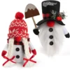P-87213237649820-20260406093557.webp Unyqoos® Set van 2 handgemaakte Scandinavische kabouters voor sfeervolle kerstdecoratie