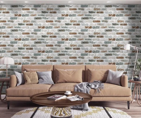 Unyqoos® Zelfklevend behang met steenlook voor een rustieke en vintage uitstraling
