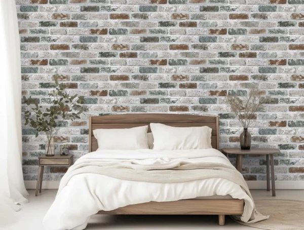 Unyqoos® Zelfklevend behang met steenlook voor een rustieke en vintage uitstraling