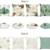 Unyqoos® Set van 4 decoratieve kussenslopen winterthema voor huis en slaapkamer
