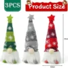 P-87213237664746-20260406093631.webp Unyqoos® Set van 3 verlichte pluche kabouterfiguren voor sfeervolle kerstdecoratie