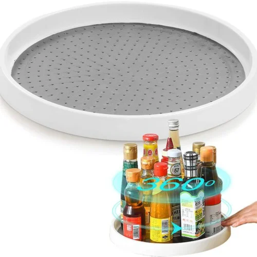 Unyqoos® Praktisch draaibaar kruidenrek voor keuken en eetkamer met antislipmatten