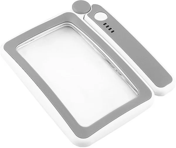 Unyqoos® Handige leesloep met verstelbare handgreep en LED-verlichting voor senioren