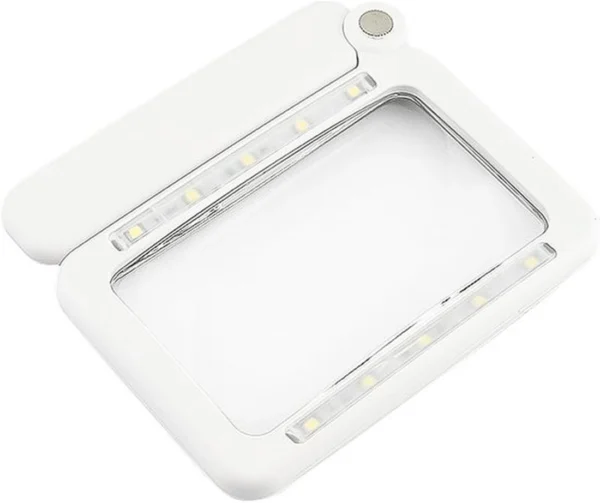 Unyqoos® Handige leesloep met verstelbare handgreep en LED-verlichting voor senioren