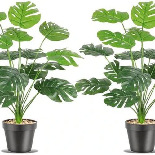 P-87213237676240-20260405142335.webp Unyqoos® Tropische kunstplant in pot met 18 verstelbare takken voor huis en kantoor