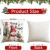 P-87213237685534-20260406113354.webp Unyqoos® Set van 4 feestelijke kussenhoezen met sneeuwpopmotief voor gezellige kerstdecoratie