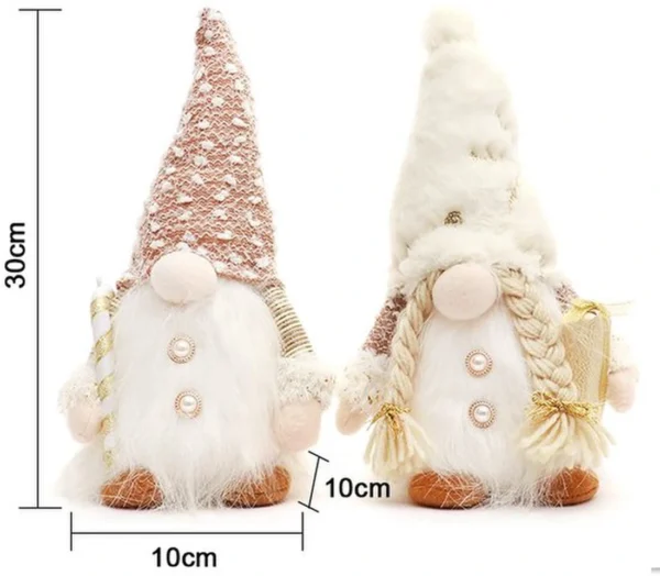 Unyqoos® Set van twee lichtgevende kabouters voor sfeervolle kerstdecoratie binnenshuis