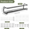 P-87213237732741-20260406102709.webp Unyqoos® Ruim en flexibel kruidenrek voor wandmontage met diverse installatiemogelijkheden