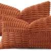 P-87213237745474-20260406113521.webp Unyqoos® Set van 2 decoratieve corduroy kussenslopen met gestreept boho design