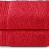 P-87213237751170-20260405184817.webp Unyqoos® Set van twee luxe rode katoenen badhanddoeken voor dagelijks gebruik