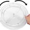 P-87213237760393-20260406102740.webp Unyqoos® Set van drie transparante draaiplateaus voor keuken en koelkast organisatie