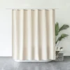Unyqoos® Elegant en Functioneel Douchegordijn van Linnen Stof, Waterdicht en Schimmelbestendig voor Badkamer