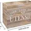 Unyqoos® Stijlvolle Houten Keukenorganizer met Twee Compartimenten en Verwijderbare Bodem voor Optimaal Gebruiksgemak