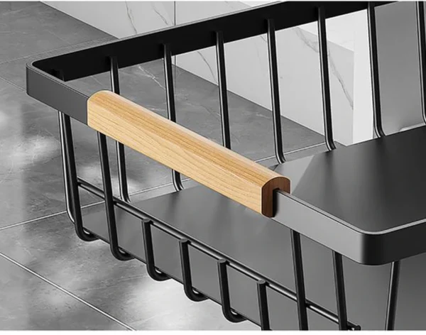 Unyqoos® Uittrekbare metalen lade-organizer voor keuken en badkamer, set van 2