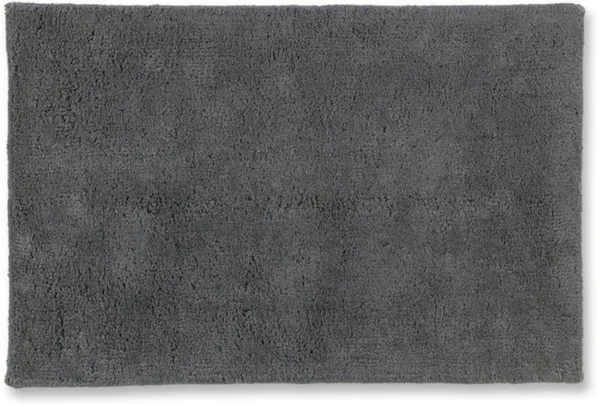 Unyqoos® Set van drie luxe antraciete badkamer- en douchematten met antislip en wasbare eigenschappen