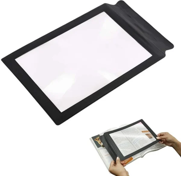 Unyqoos® Handheld leesloep met volledige pagina vergroting voor optimaal leesgemak