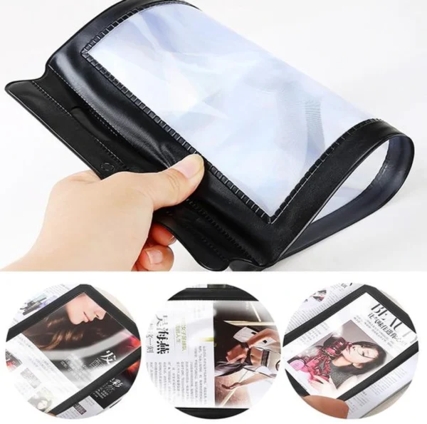 Unyqoos® Handheld leesloep met volledige pagina vergroting voor optimaal leesgemak
