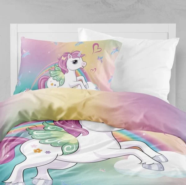 Unyqoos® Beddengoed Set voor Meisjes met Zachte Microvezel en Magisch Eenhoornontwerp