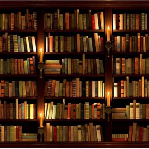 P-87213237875780-20260405114323.webp Unyqoos® Modern vliesfotobehang met bibliotheekmotief voor woonkamer of slaapkamer
