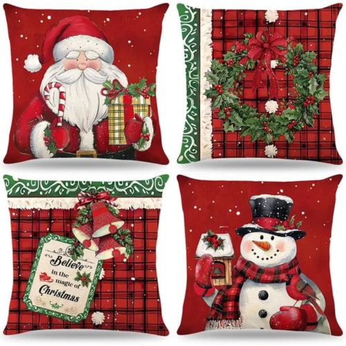 P-87213237881240-20260406113801.webp Unyqoos® Set van vier sfeervolle rode kerstkussenslopen voor een feestelijk interieur
