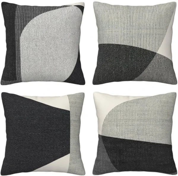 P-87213237886500-20260406113848.webp Unyqoos® Set van 4 decoratieve kussenslopen in fluweel met abstract ontwerp