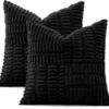 P-87213237894350-20260406113955.webp Unyqoos® Set van 2 decoratieve corduroy kussenslopen met streeppatroon voor woondecoratie