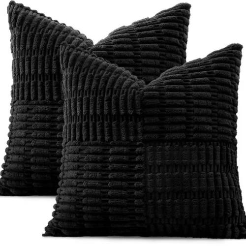 P-87213237894350-20260406113955.webp Unyqoos® Set van 2 decoratieve corduroy kussenslopen met streeppatroon voor woondecoratie