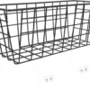 Unyqoos® Zwarte metalen opbergmand zonder boren voor badkamer en keuken, zelfklevend en ruimtebesparend ontwerp