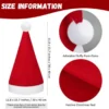 Unyqoos® Feestelijke set van 36 rode kerstmutsen met witte pompons voor volwassenen
