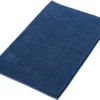 Unyqoos® Antislip Badmat van Chenille voor Douche en Badkamer, Wasbaar en Combineerbaar, Blauw, 40x60 cm