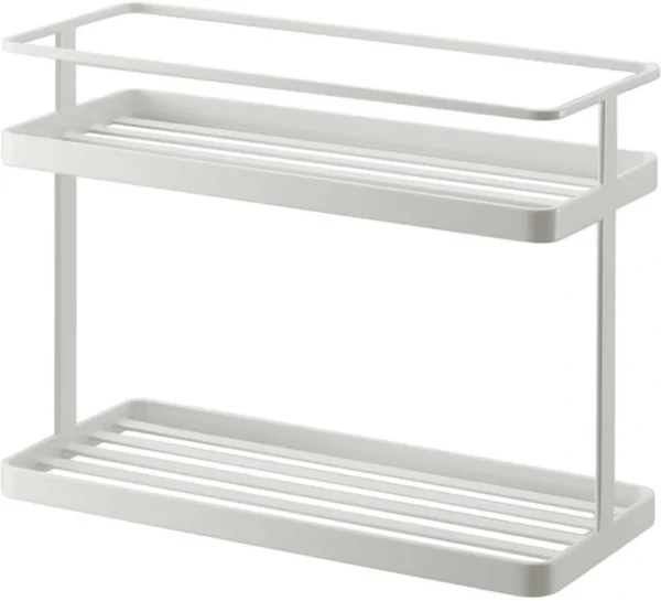P-87213237959310-20260406102900.webp Unyqoos® Wit Stalen Kruidenrek en Organizer voor Keukenwerkblad