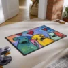 Unyqoos® Kleurrijke en deurmat voor binnengebruik met antislip en geluidsdemping