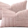 P-87213237980794-20260406114046.webp Unyqoos® Set van 2 decoratieve corduroy kussenslopen met gestreept patroon voor woondecoratie