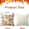 P-87213237987582-20260406112210.webp Unyqoos® Set van 2 decoratieve herfstkussenslopen met pompoen en esdoornblad ontwerp