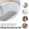 Unyqoos® Ovale antislip douchemat met afvoergaten en wasbare TPR-constructie