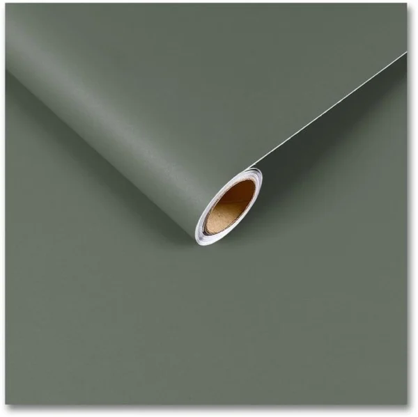 Unyqoos® Zelfklevend Saliegroen Decoratiefolie voor Diverse Interieurstijlen en Meubelbescherming