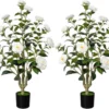 P-87213238037970-20260405135546.webp Unyqoos® Set van twee kunstmatige kamelienbomen met pot voor binnen en buiten