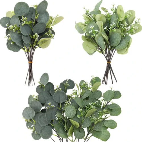 P-87213238041520-20260405135627.webp Unyqoos® Set van 24 kunst eucalyptus takken voor stijlvolle en onderhoudsvrije decoratie