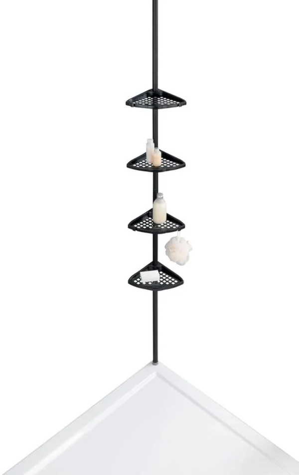 P-87213238062176-20260405174610.webp Unyqoos® Uittrekbaar telescopisch doucherek zonder boren met verstelbare haken