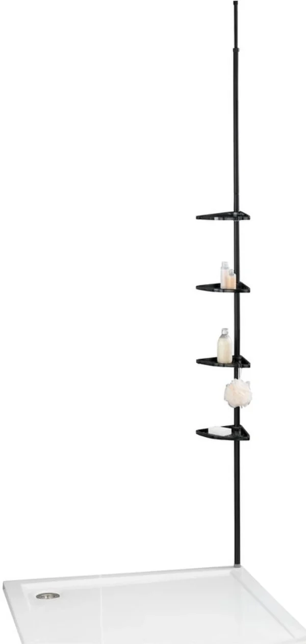 P-87213238062177-20260405174613.webp Unyqoos® Uittrekbaar telescopisch doucherek zonder boren met verstelbare haken