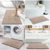 Unyqoos® Set van twee luxe badkamermatten in beige voor optimaal comfort en stijl