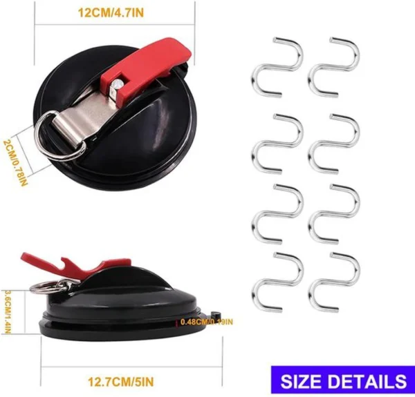 P-87213238071775-20260406115616.webp Unyqoos® Sterke zuignaphaken set met S-haken voor veelzijdig huishoudelijk gebruik