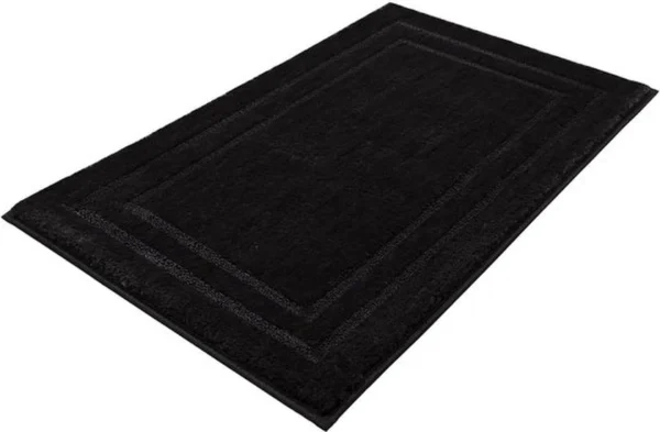 P-87213238086793-20260405141749.webp Unyqoos® Wasbare antislip badmat in zwart voor veilige en droge badkamerervaring